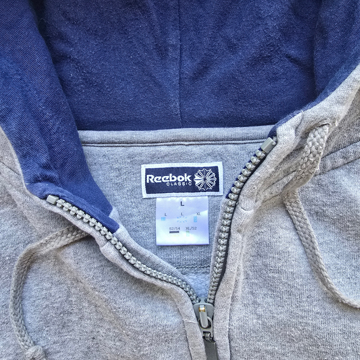 Vintage 2000's Reebok Classic Full Zip Hoodie - L