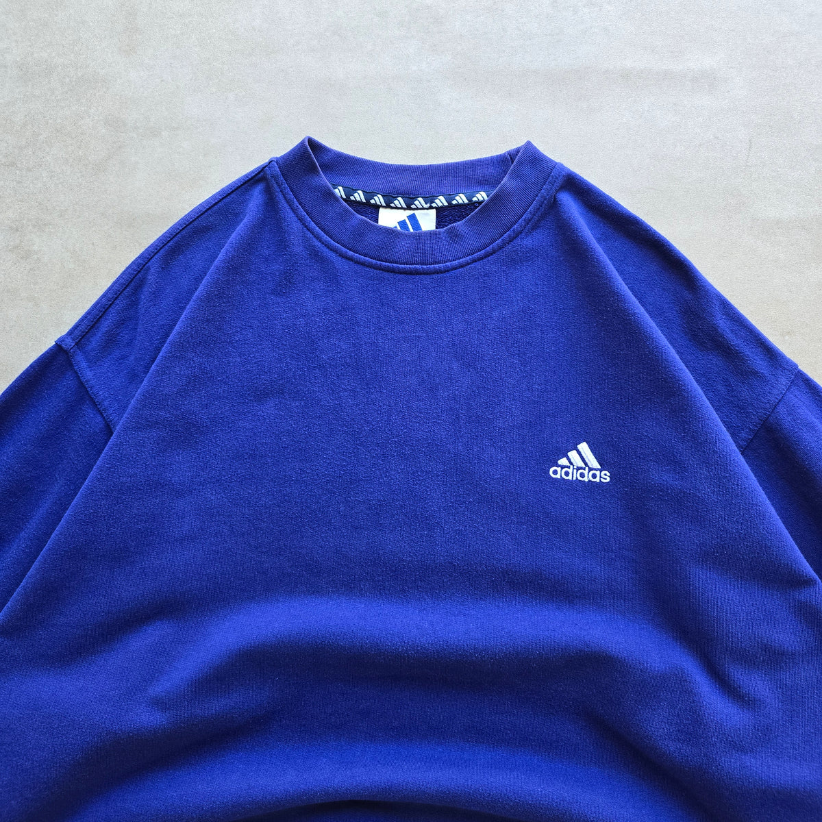 Vintage 90's Adidas Blue Sweatshirt - L