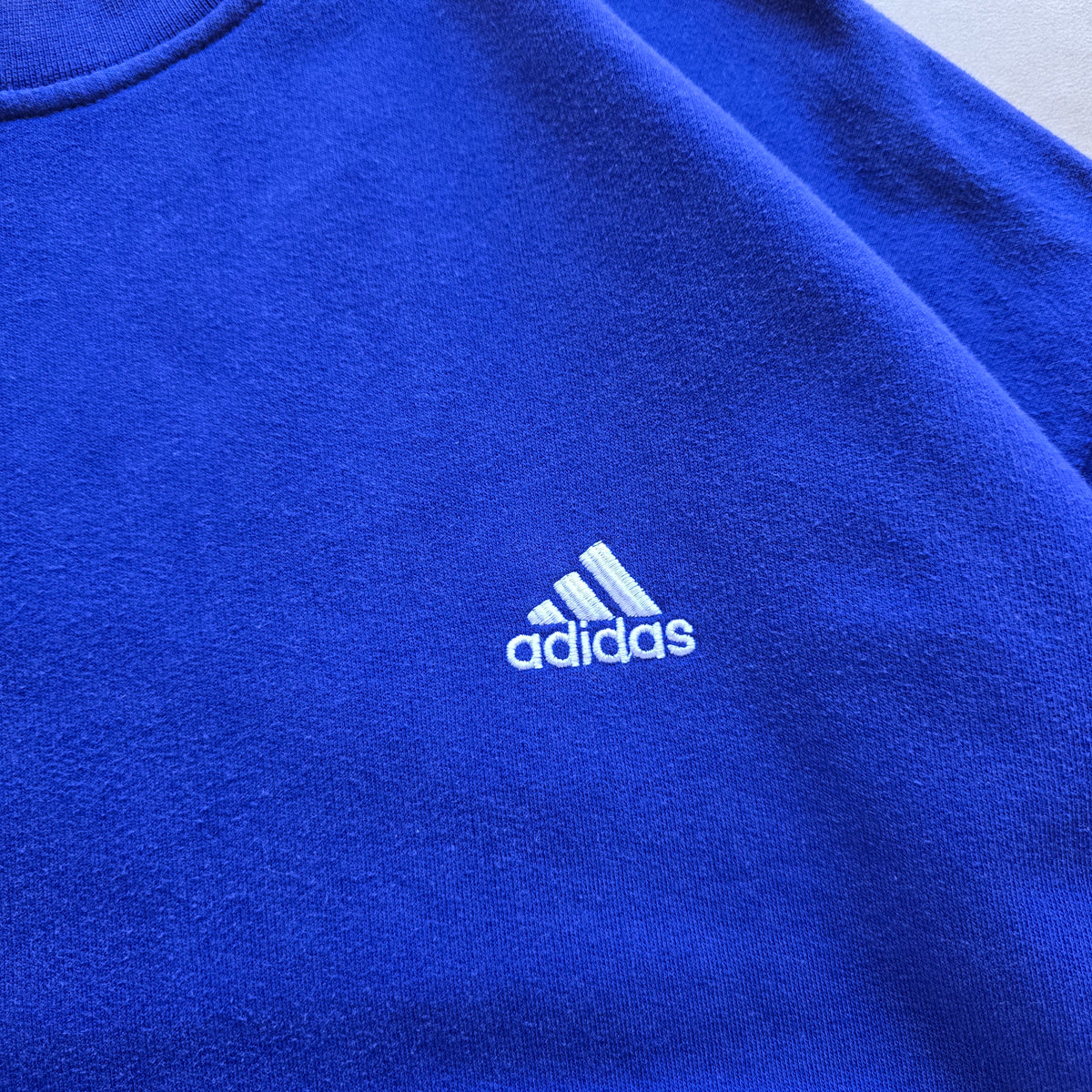 Vintage 90's Adidas Blue Sweatshirt - L