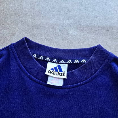 Vintage 90's Adidas Blue Sweatshirt - L