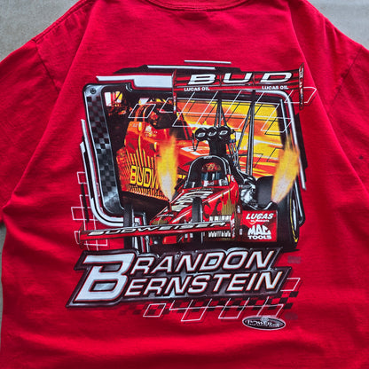 Vintage Brandon Bernstein Powerade Drag Racing Series Signed Tee - L