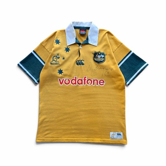 Vintage Canterbury Australia Wallabies David Campese Signed Rugby Jersey - L