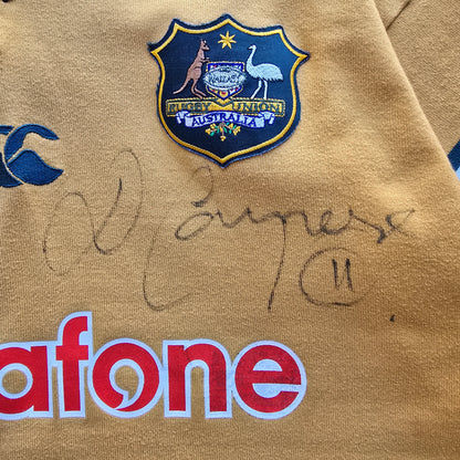 Vintage Canterbury Australia Wallabies David Campese Signed Rugby Jersey - L