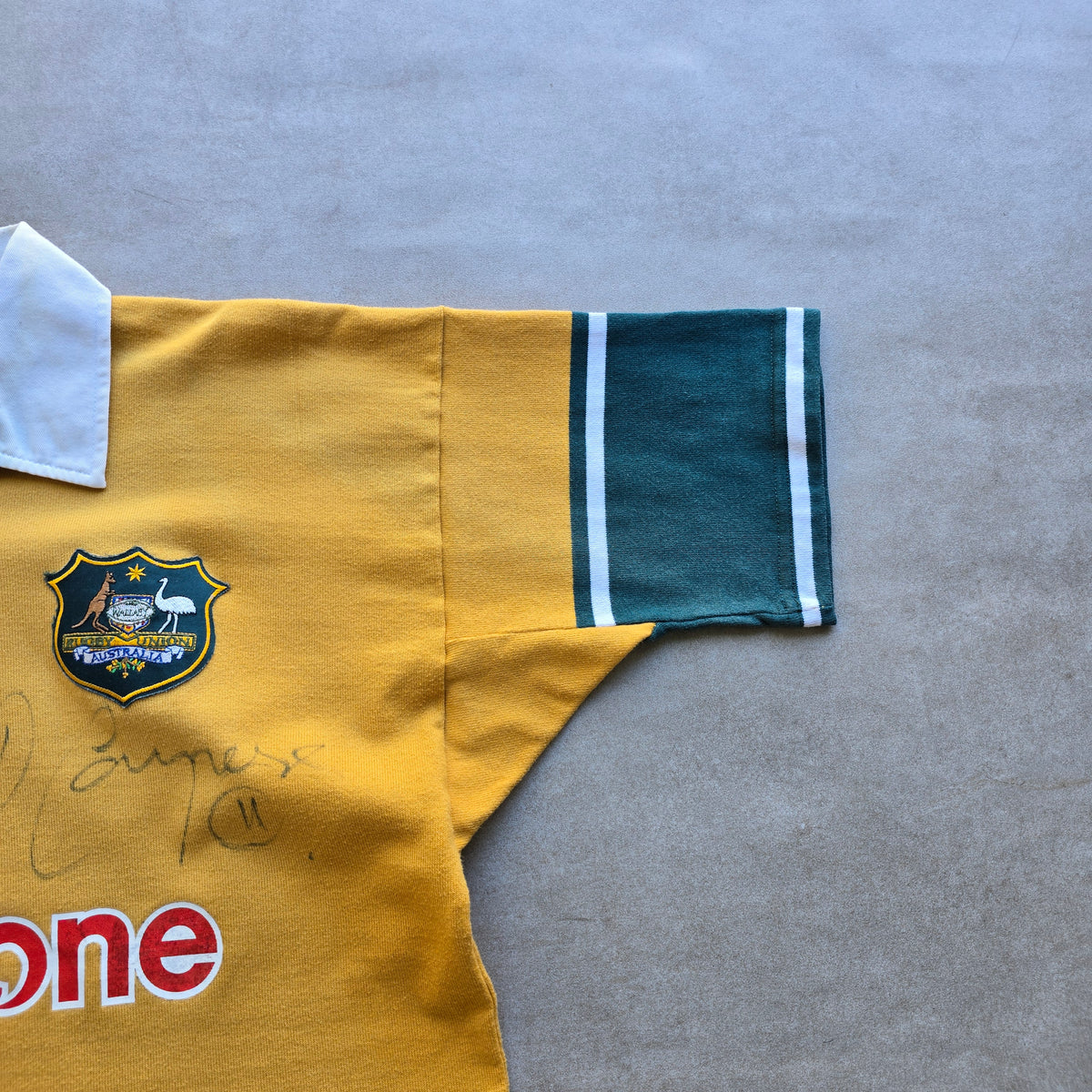 Vintage Canterbury Australia Wallabies David Campese Signed Rugby Jersey - L