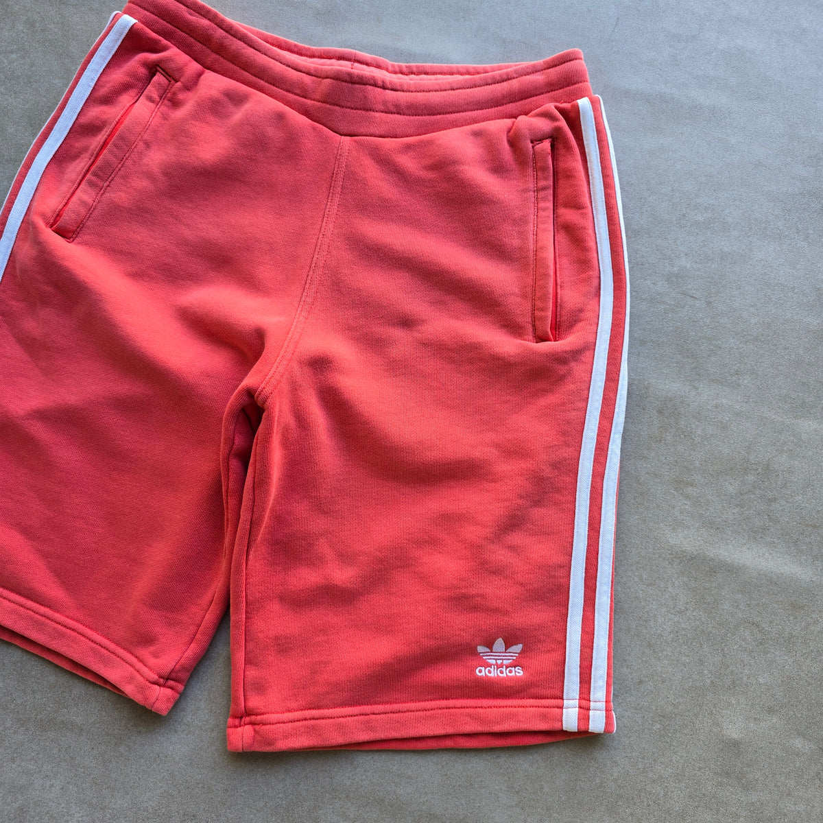 Adidas Trefoil 3 Stripe Sweat Shorts - S