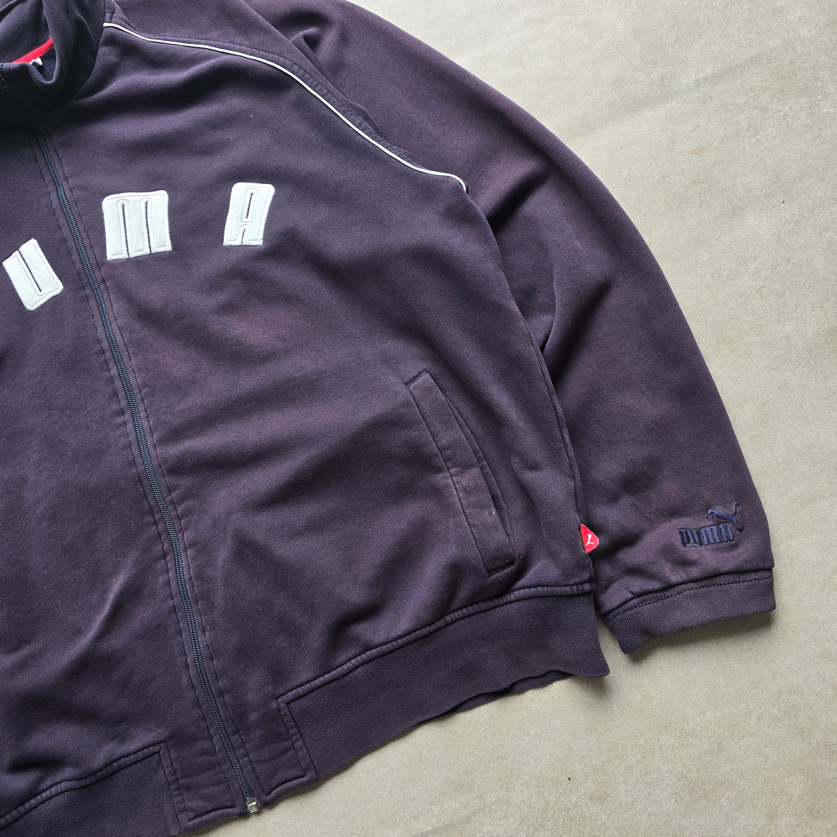 Vintage 2000's Puma Full Zip Sweatshirt - XXL