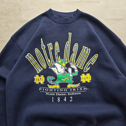 Vintage 90's Notre Dame Fighting Irish Sweatshirt - M/L