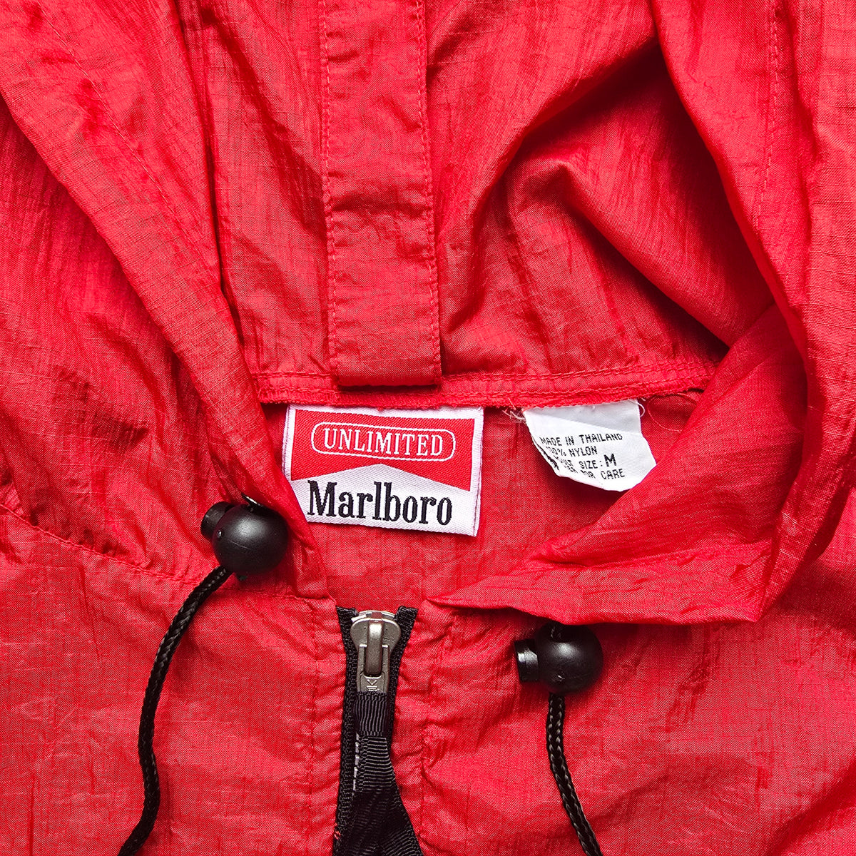 Vintage 90's Marlboro 1/4 Zip Packable Windbreaker Jacket - L