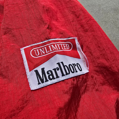 Vintage 90's Marlboro 1/4 Zip Packable Windbreaker Jacket - L