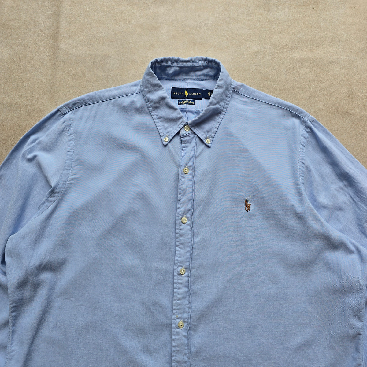 Ralph Lauren Blue Long Sleeve Button Up Shirt - XL