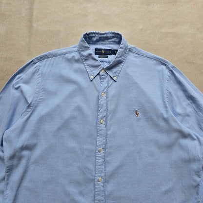 Ralph Lauren Blue Long Sleeve Button Up Shirt - XL