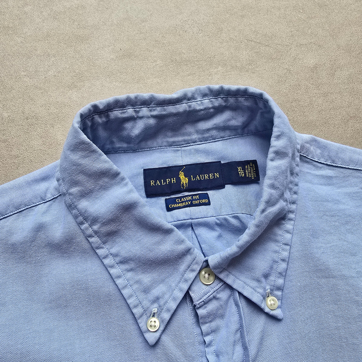 Ralph Lauren Blue Long Sleeve Button Up Shirt - XL