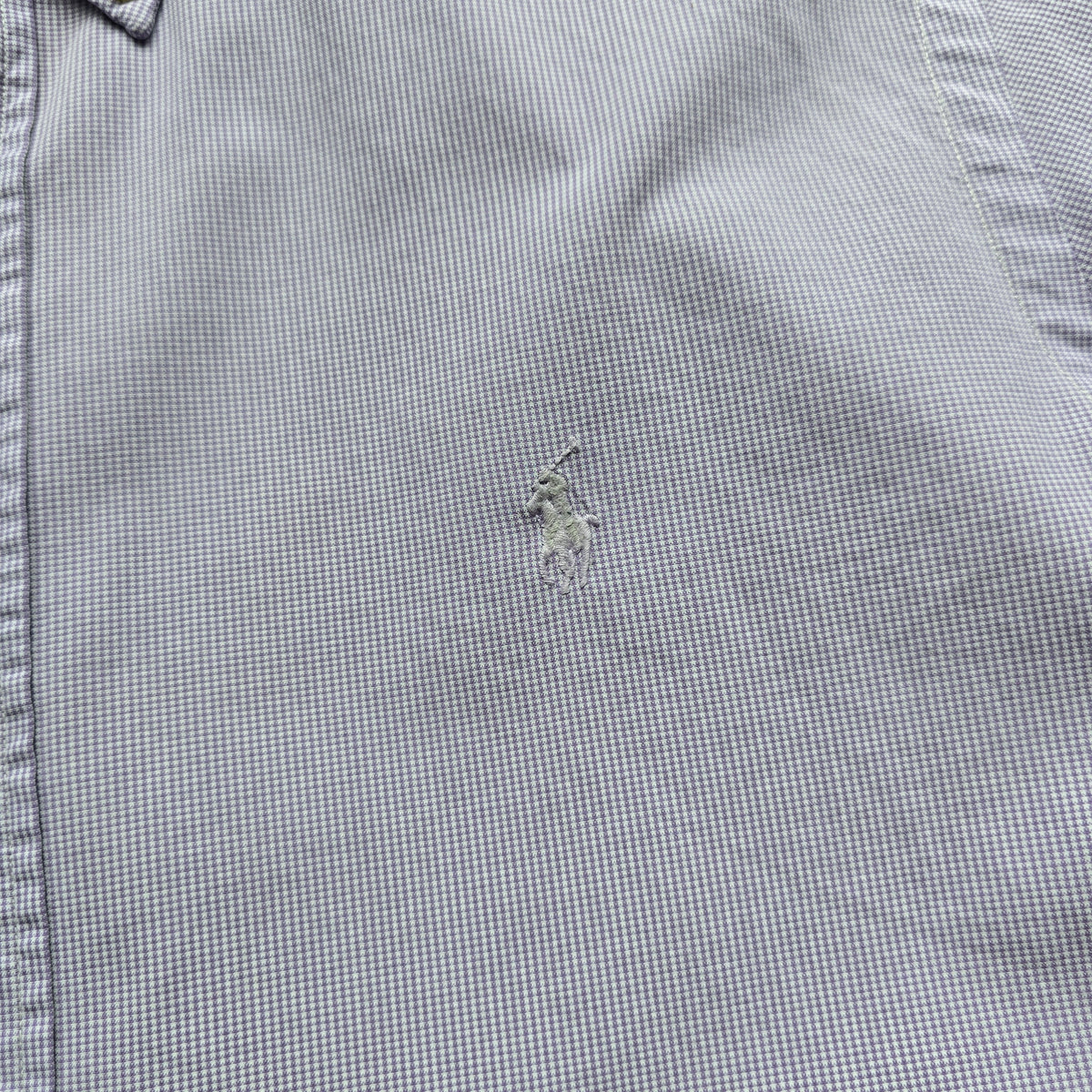 Ralph Lauren Purple Check Long Sleeve Button Up Shirt - M