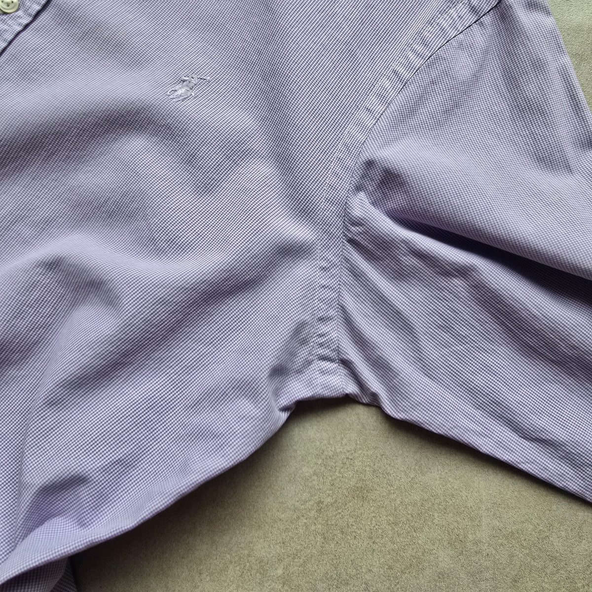 Ralph Lauren Purple Check Long Sleeve Button Up Shirt - M