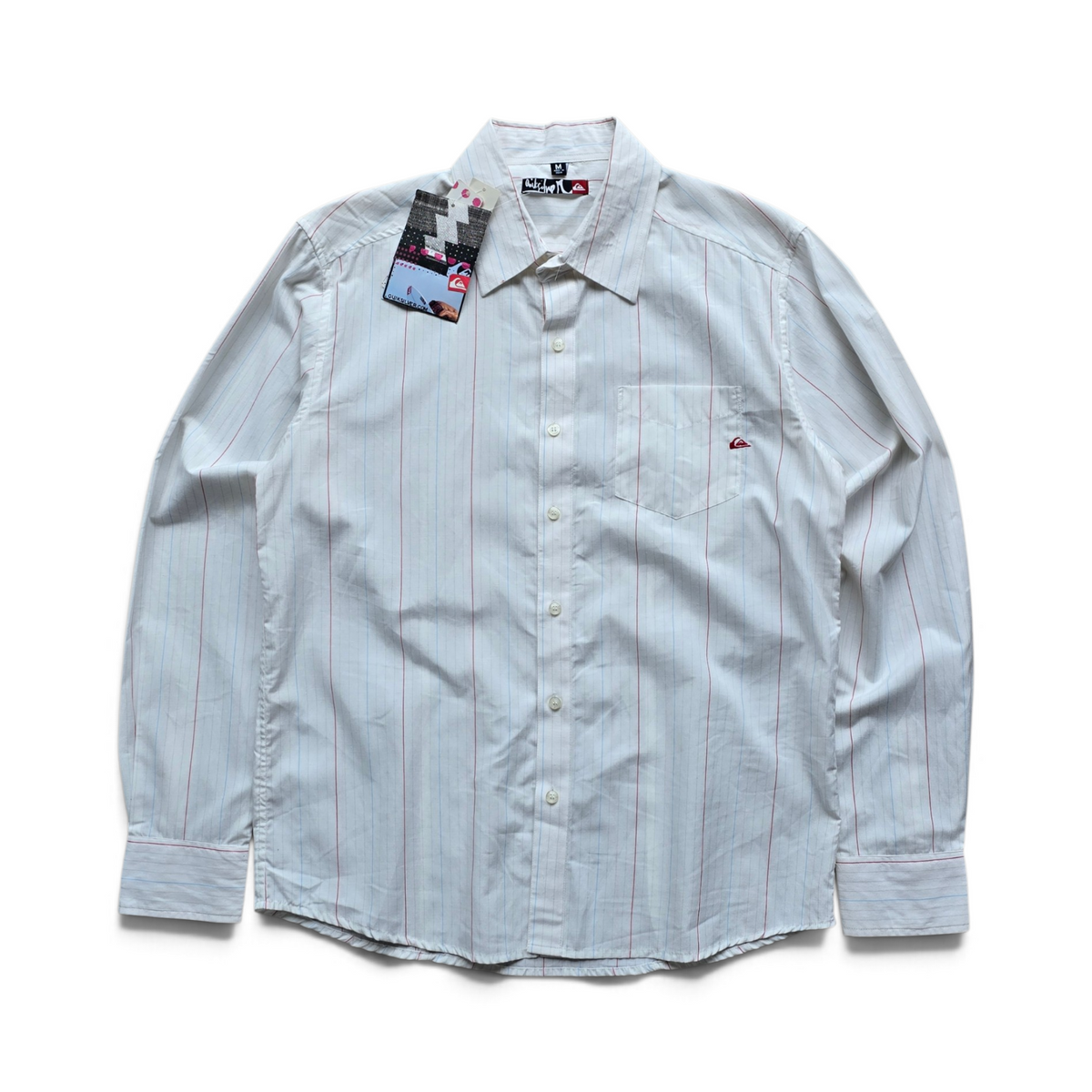 Vintage 2000's Quiksilver Striped Long Sleeve Button Up Shirt - M