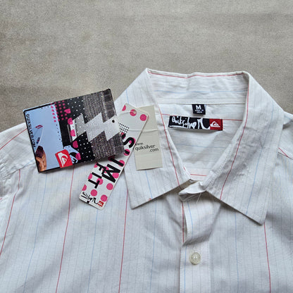 Vintage 2000's Quiksilver Striped Long Sleeve Button Up Shirt - M
