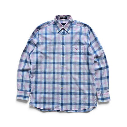 Gant Plaid Long Sleeve Button Up Shirt - M