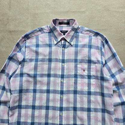 Gant Plaid Long Sleeve Button Up Shirt - M