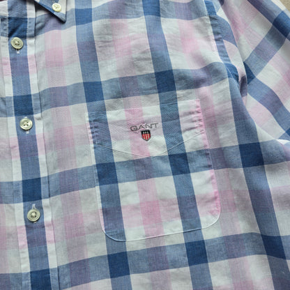 Gant Plaid Long Sleeve Button Up Shirt - M