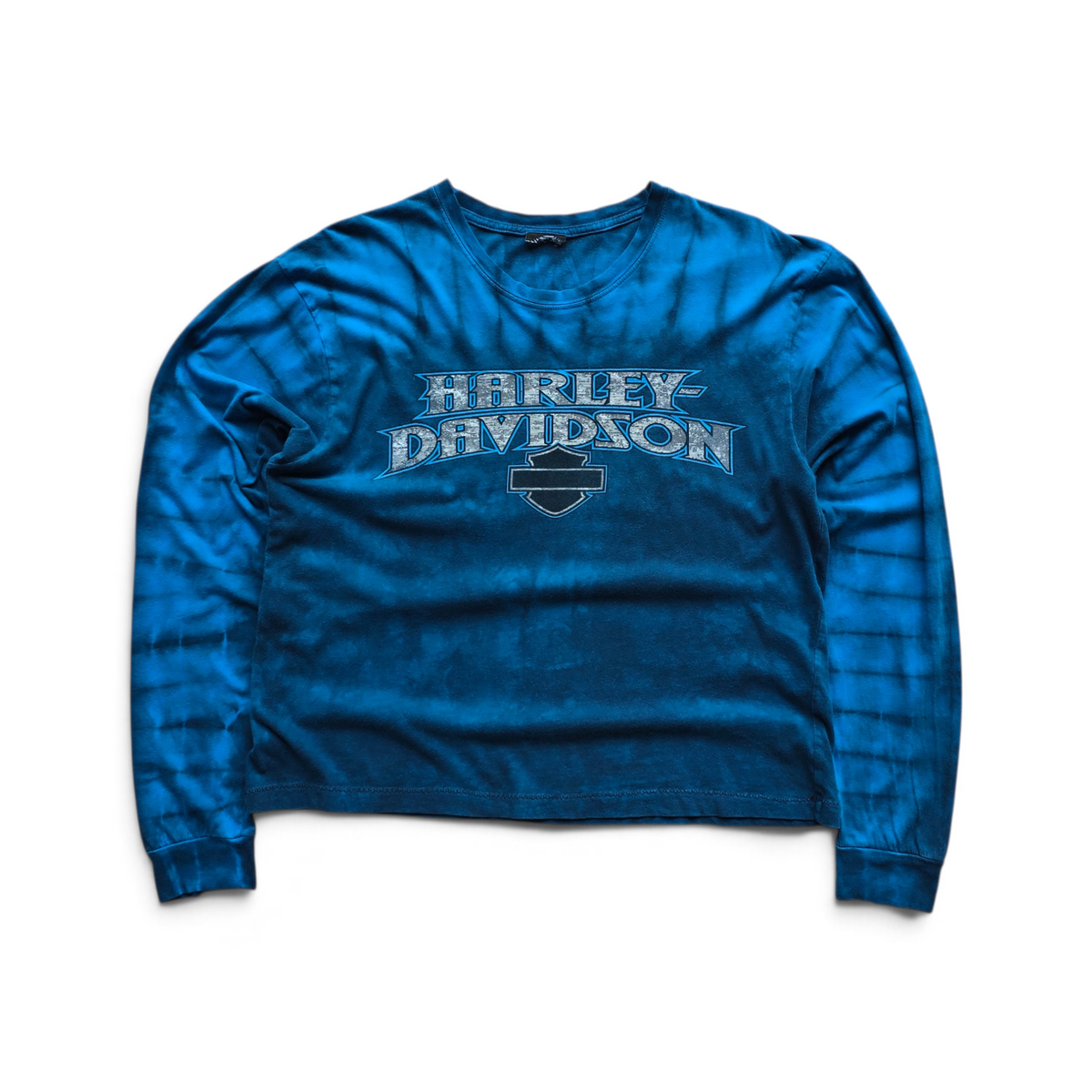 Vintage 2004 Harley Davidson Long Sleeve Tie-Dye Tee - S/M