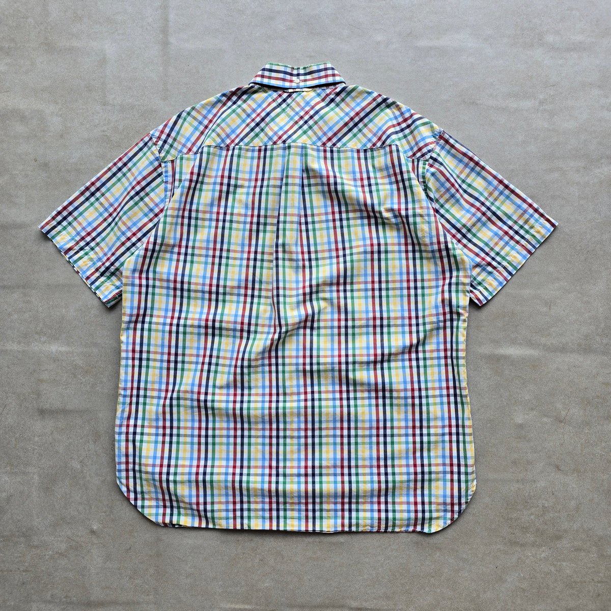 Vintage 2000's Tommy Hilfiger Plaid Short Sleeve Button Up Shirt - XL