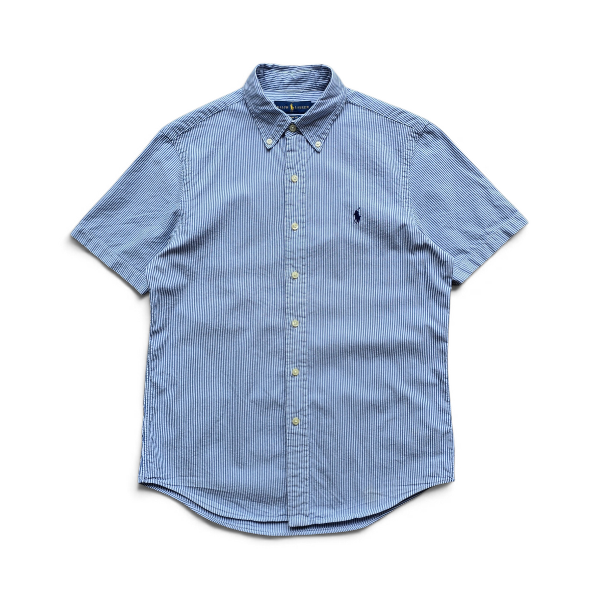 Ralph Lauren Striped Short Sleeve Button Up Shirt - S