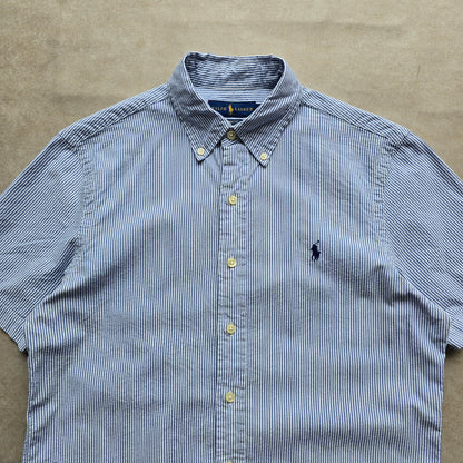 Ralph Lauren Striped Short Sleeve Button Up Shirt - S