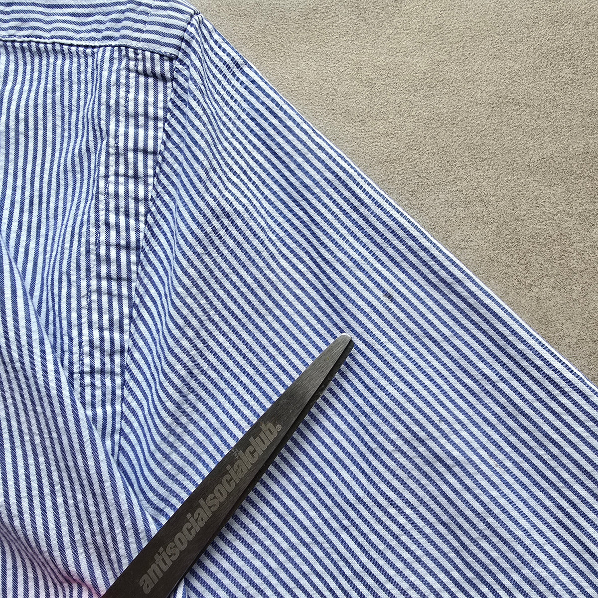 Ralph Lauren Striped Short Sleeve Button Up Shirt - S