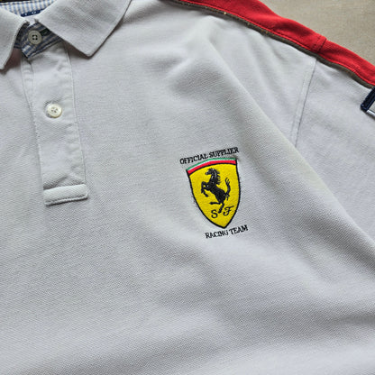 RARE Vintage 90's Tommy Hilfiger Ferrari Racing Polo Shirt - L