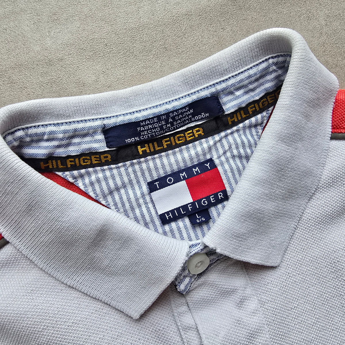 RARE Vintage 90's Tommy Hilfiger Ferrari Racing Polo Shirt - L