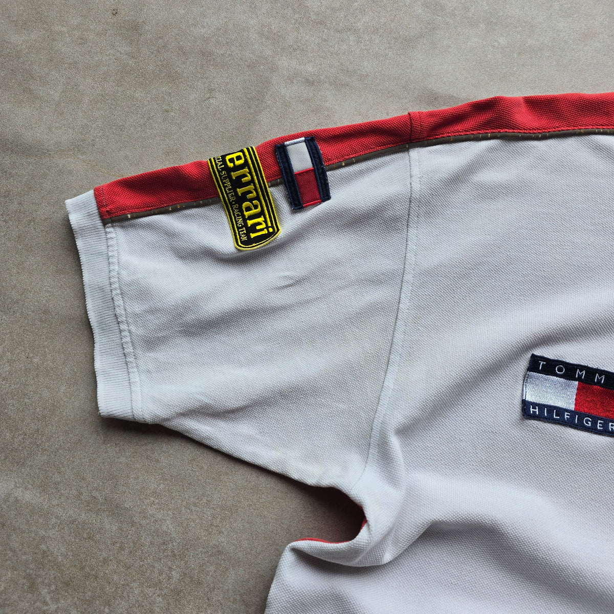 RARE Vintage 90's Tommy Hilfiger Ferrari Racing Polo Shirt - L
