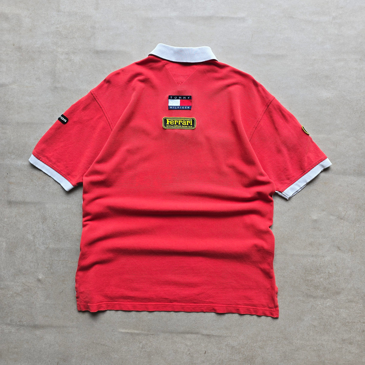 RARE Vintage 90's Tommy Hilfiger Ferrari Racing Polo Shirt - L