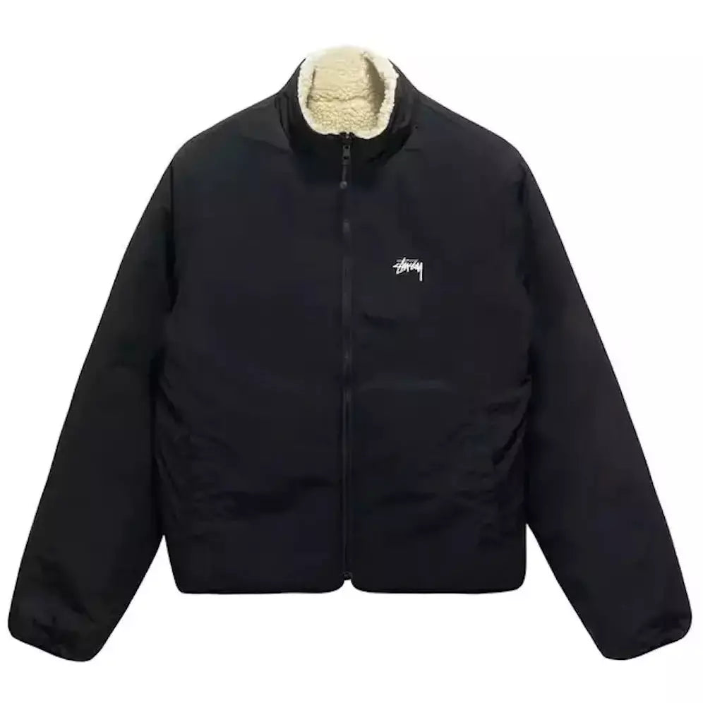 Stussy 8 Ball Reversible Fleece Jacket - L