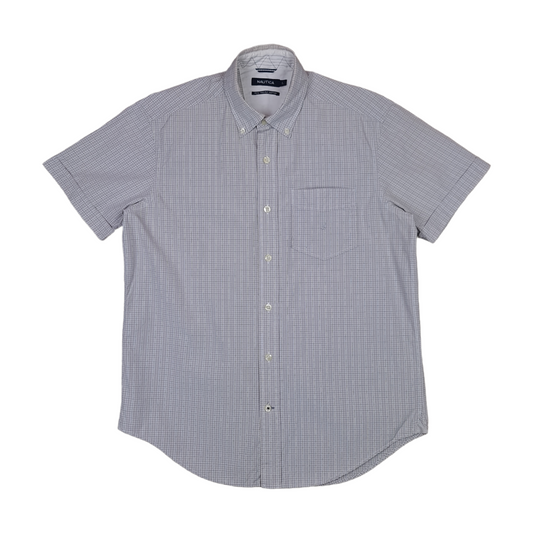 Nautica Short Sleeve Button Up Shirt - L