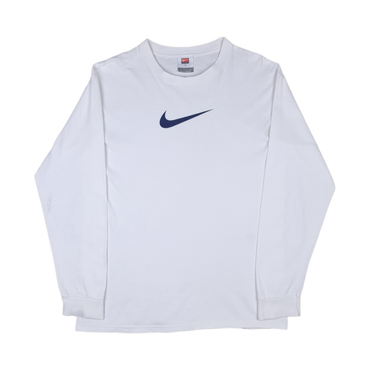 Vintage Nike Swoosh Long Sleeve Tee - M/L