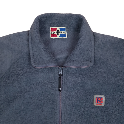 Vintage 90's Reef Break Full Zip Fleece Jumper - L