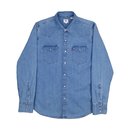 Levis Denim Pearl Snap Shirt - L