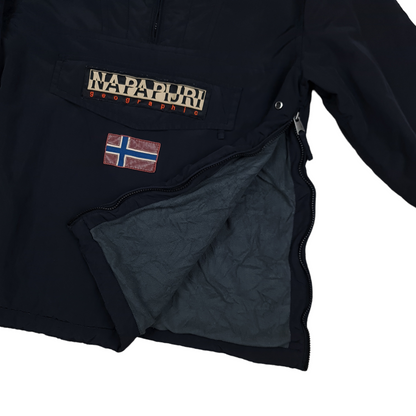 Vintage Napapijri Geographic Fleece Lined Jacket - M