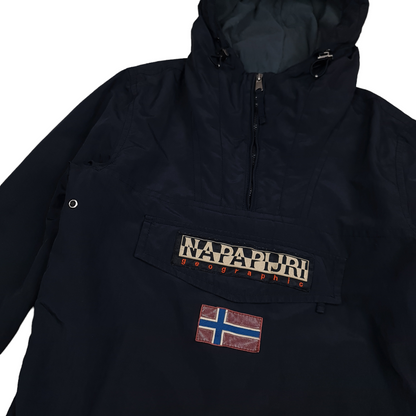 Vintage Napapijri Geographic Fleece Lined Jacket - M