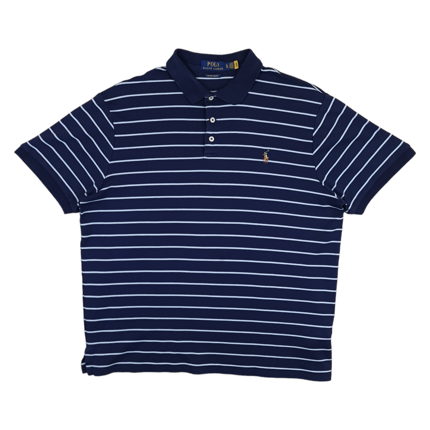 Ralph Lauren Striped Polo Shirt - XL