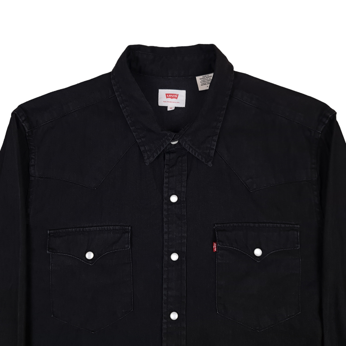 Levi's Pearl Snap Long Sleeve Shirt - M