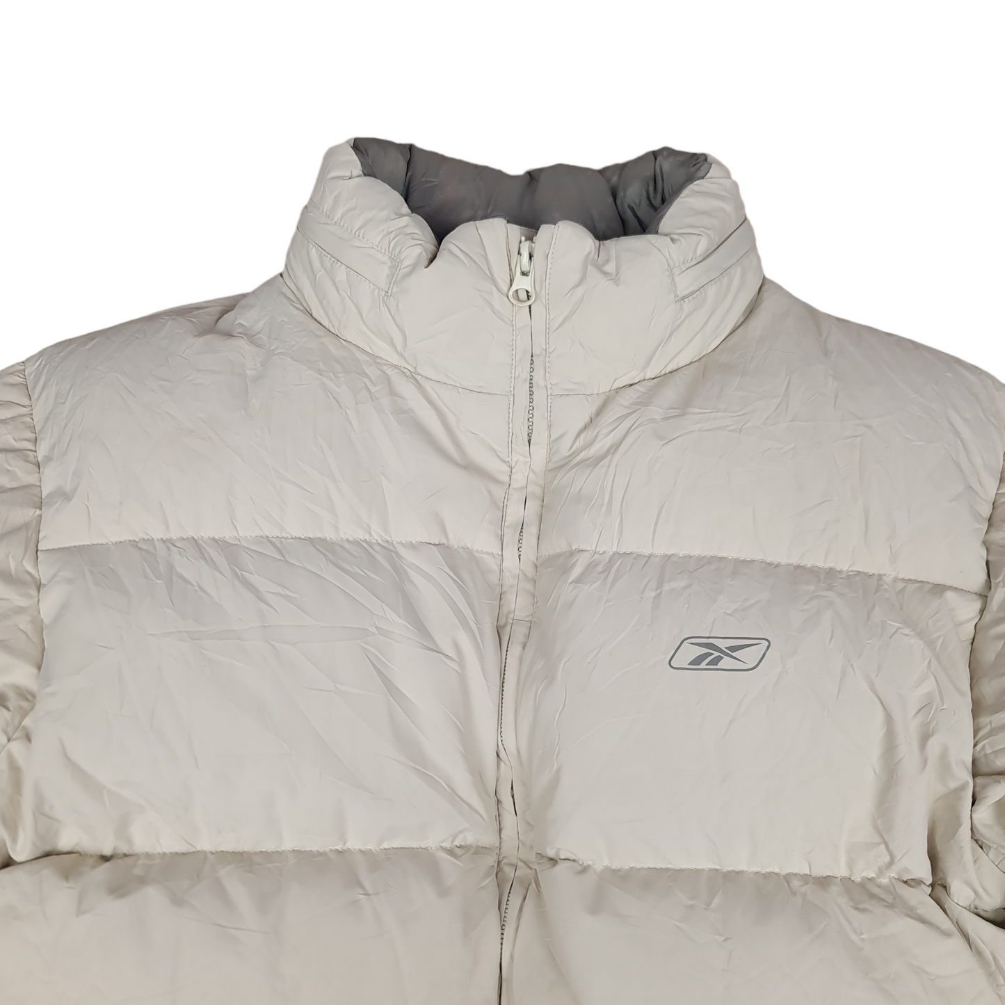 Vintage Reebok Cream Puffer Jacket - S