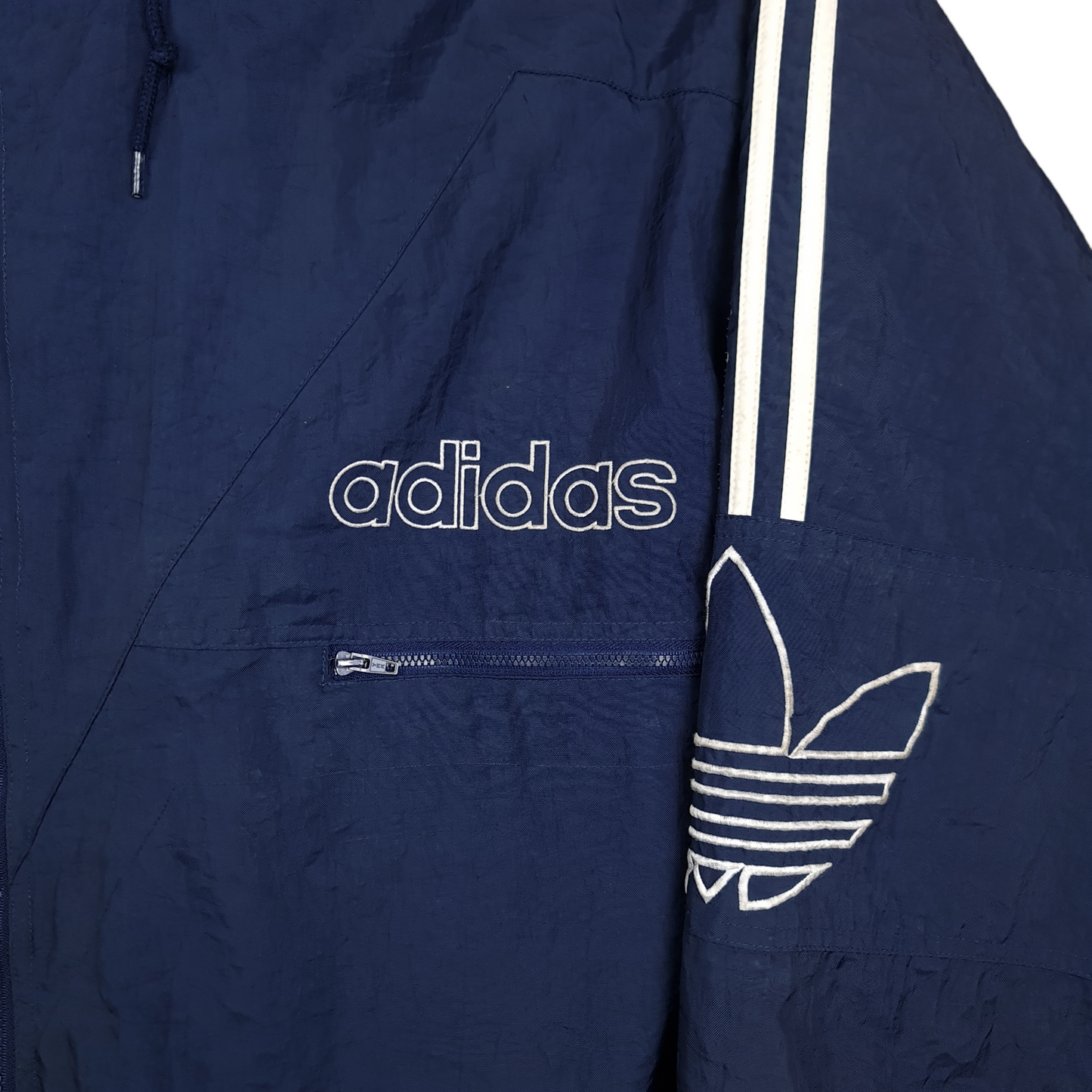 Vintage Adidas Trefoil Quilted Jacket - XL