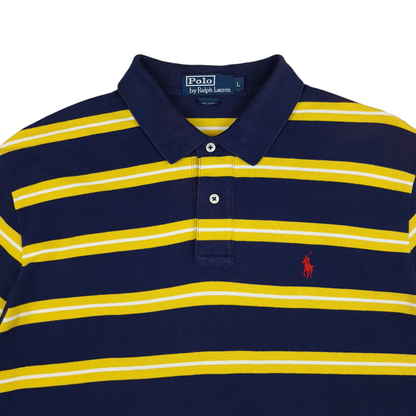 Vintage Ralph Lauren Striped Polo Shirt - L