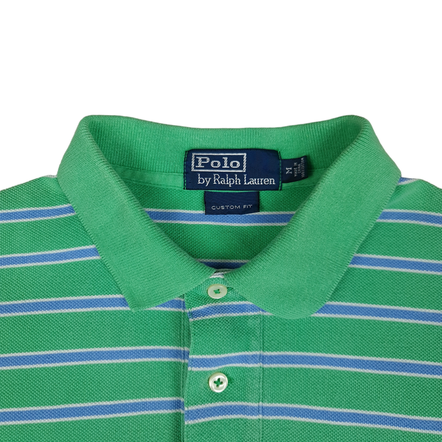 Vintage Ralph Lauren Striped Polo Shirt - M