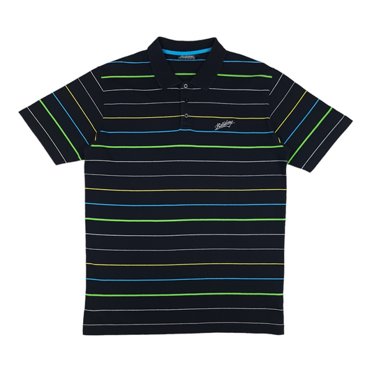 Vintage Y2K Billabong Striped Polo Shirt - L