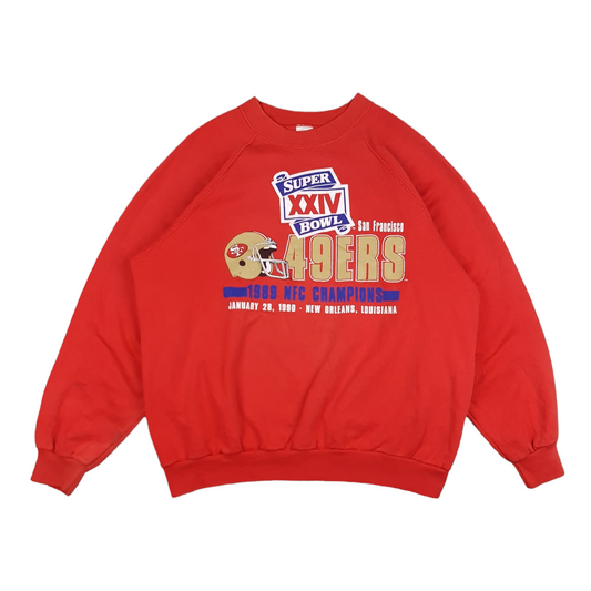 Vintage 1989 49ERS Super Bowl Sweater - L