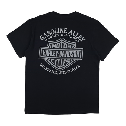 Harley Davidson Gasoline Alley Brisbane Tee - L