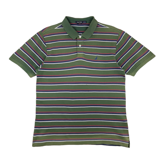 Nautica Striped Polo Shirt - M/L