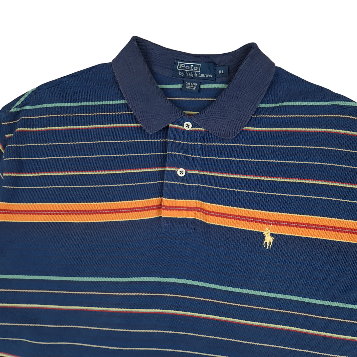 Vintage Ralph Lauren Striped Polo Shirt - XL